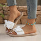 Elegant Bow Flat Sandals