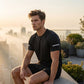Men Sports Training Tee Breathable Fitness Top