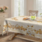 🎉 2026 Sale — Over 58,000 Sold!🌹Waterproof Gold Rose Tablecloth – Embossed Effect, Stain-Resistant, Elegant ✨