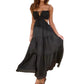 Women's Chic Waist Cutout Spaghetti Strap Maxi Dress