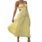 Women's Chic Waist Cutout Spaghetti Strap Maxi Dress