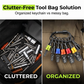 Multicolor Screwdriver Bit Holder Keychain Extension Bar