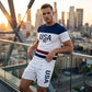 Men's Summer Printed Letter Lounge Set