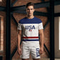 Men's Summer Printed Letter Lounge Set