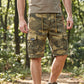 Men's Casual Elastic Waist Cargo Shorts