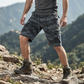 Men's Casual Elastic Waist Cargo Shorts