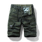 Men's Casual Elastic Waist Cargo Shorts