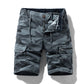 Men's Casual Elastic Waist Cargo Shorts