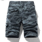 Men's Casual Elastic Waist Cargo Shorts