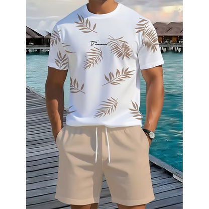 Men's Summer Printed 2-Piece Set