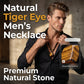 Men's Tiger's Eye Beaded Necklace