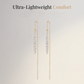 Elegant Long Tassel Drop Threader Earrings