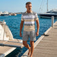 Men's Striped T-Shirt & Shorts  2-Piece Set