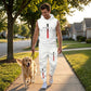 Men's Sleeveless Hoodie and Pants Two-Piece Sports Set