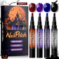 Quick-Dry Halloween Nail Polish Pen Set