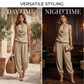 💃 2026 Sale — Over 33,000 Sold!🔥 Chic Draped Halter Neck Jumpsuit – Relaxed Wide-Leg Silhouette ✨