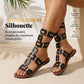 Lace-Up Roman Style Flat Sandals for Summer