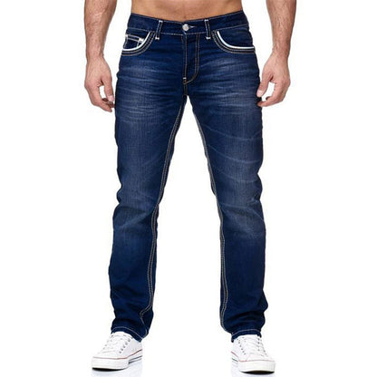 High-Stretch Double-Stitched Men's Jeans
