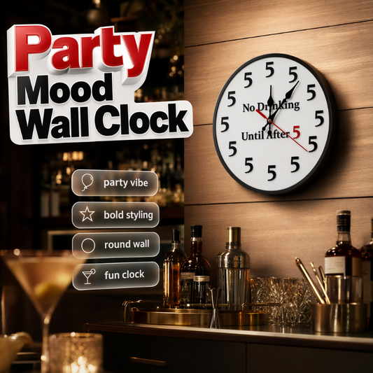Novelty Wall Clock for Party Decor Decoration