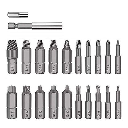 High-Speed Steel Damaged Screw Extractor Set