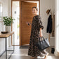 Leopard Print Oversized Maxi Shirt Dress