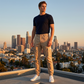 Men's Drawstring Cargo Jogger Pants