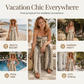 Women's Strapless Geometric Print Wide-Leg Jumpsuit