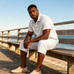 Men Summer Shirt and Crop Pants Set Casual Beach Outfit