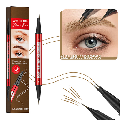 Dual-Ended Waterproof Eyebrow Pen & Eyeliner