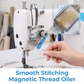Magnetic Thread Oiler & Tension Guide Hook for Sewing Machines