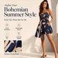 Women's Printed Slit Cami & Shorts 2-Piece Set