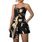 Women's Printed Slit Cami & Shorts 2-Piece Set