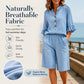 Women's Summer Ruffle Sleeve Top & Shorts Set