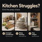 Multi-Layer Space-Saving Kitchen Prep Dish Storage