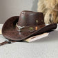 🤠Vintage Wide Brim Cowboy Hat with Adjustable Strap