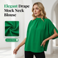 Women's Elegant Mock Neck Top