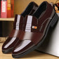 Men's Formal Leather Shoes with Pointed Toe, Comfortable and Slip-Resistant