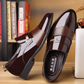 Men's Formal Leather Shoes with Pointed Toe, Comfortable and Slip-Resistant