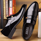 Men's Formal Leather Shoes with Pointed Toe, Comfortable and Slip-Resistant
