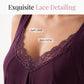 🛏️ Women's Lace V-Neck Nightdress — Soft Modal Chemise with Adjustable Spaghetti Straps