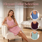🛏️ Women's Lace V-Neck Nightdress — Soft Modal Chemise with Adjustable Spaghetti Straps