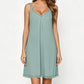 🛏️ Women's Lace V-Neck Nightdress — Soft Modal Chemise with Adjustable Spaghetti Straps