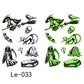 Luminous Halloween Temporary Tattoos for Kids Cartoon Waterproof Glowing Stickers