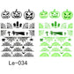 Luminous Halloween Temporary Tattoos for Kids Cartoon Waterproof Glowing Stickers