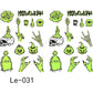 Luminous Halloween Temporary Tattoos for Kids Cartoon Waterproof Glowing Stickers