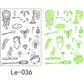 Luminous Halloween Temporary Tattoos for Kids Cartoon Waterproof Glowing Stickers