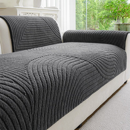 🎉 2026 Sale — Over 33100 Sold! 📢Cotton Velvet Thermal Sofa Cushion Cover｜Non-Slip Plush Pet-Friendly Couch Protector ✨