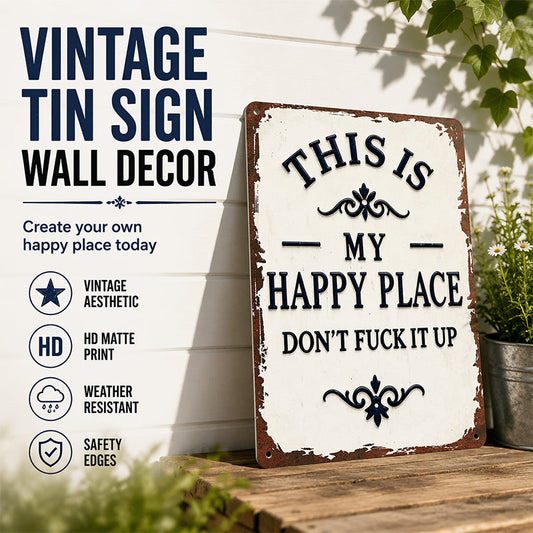 Retro Garden Decorative Metal Tin Sign