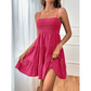 Women's Sleeveless Smocked Mini Dress