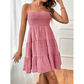 Women's Sleeveless Smocked Mini Dress